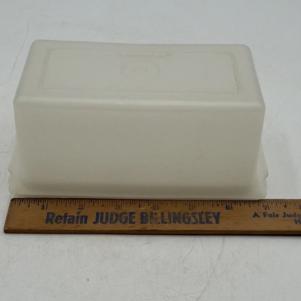 Vintage Tupperware Butter or Cheese  Keeper 638-3  1 Pound 4 Sticks Sheer White